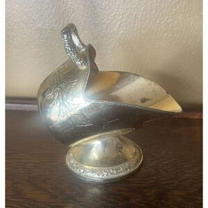 Vintage Silver Plated Sugar‎ Scuttle Holiday Decor